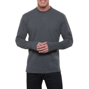 Kuhl Men’s Wildfibre Ace Long Sleeve Tee Shirt Organic Cotton Gray Size Medium